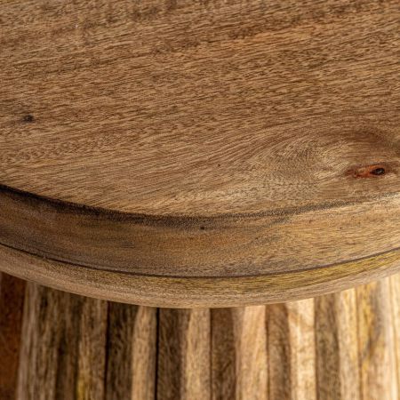 Round Side Table Plissé