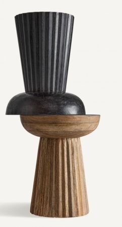 Round Side Table Plissé
