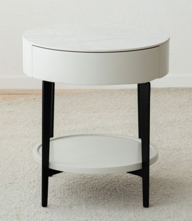 Round Bedside table BL