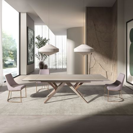 Dinning Table Rectangular Extensible Areia