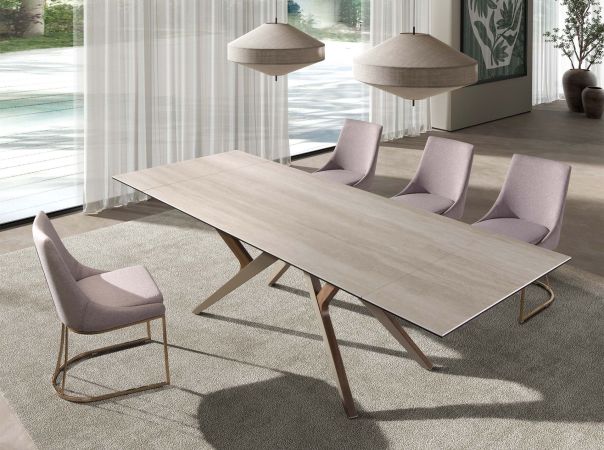 Dinning Table Rectangular Extensible Areia