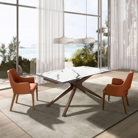 Dinning Table Rectangular Extensible Porce