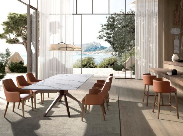 Dinning Table Rectangular Extensible Porce