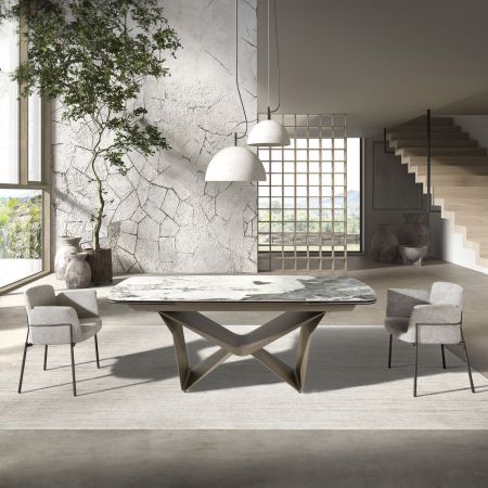 Mesa Jantar Retangular Extensível Taup