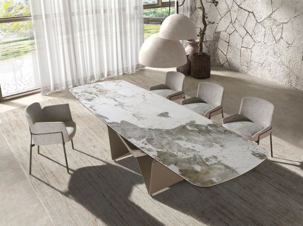 Dinning Table Rectangular Extensible Taup