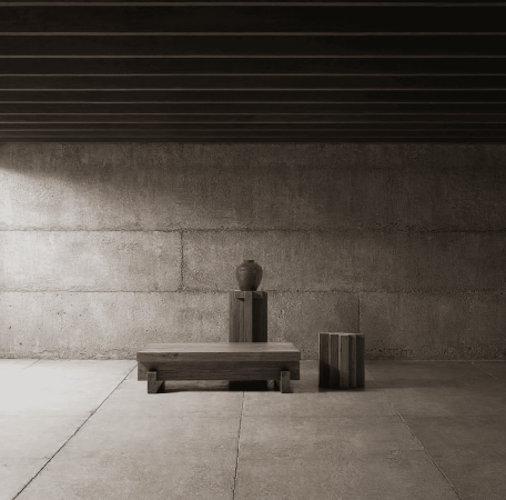 MESA CENTRO BRUTALISTA
