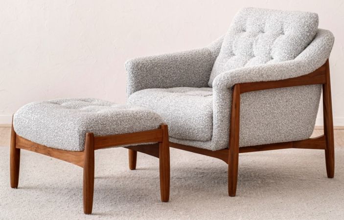 CONJUNTO POLTRONA E POUSA PÉS CILI